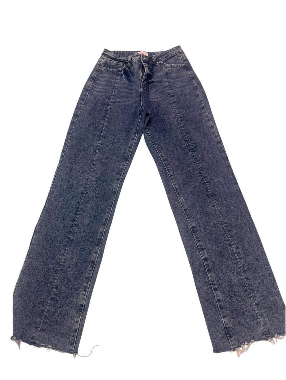 Pink Lily Women's High Rise Straight Jeans, Size 26